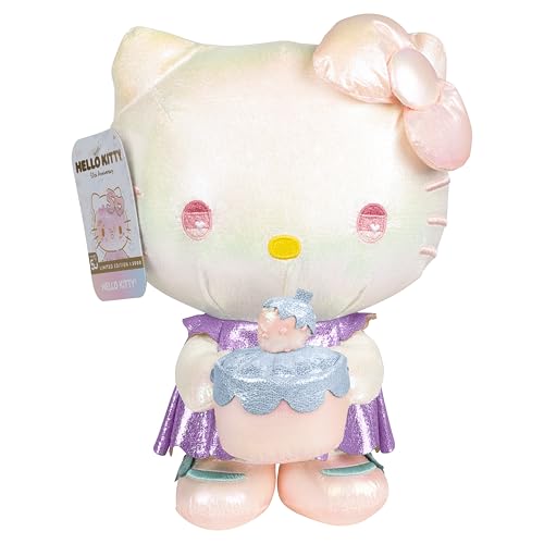 Jazwares Hello Kitty and Friends, Ultra Premier 8-inch Hello Kitty Plush, Limited Edition - 5 Decades of Friendship - Officially Licensed Sanrio Product from