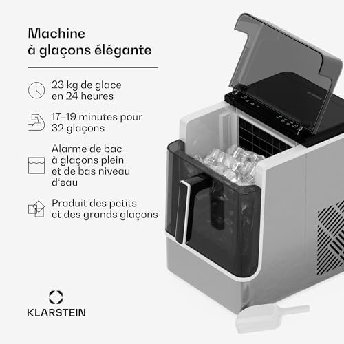Machine à glaçons en acier inoxydable au design moderne et durable - 3