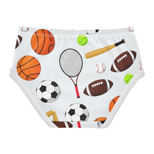 Cartoon Sports Basketballs Girls Underwear Toddler 2t Cotton Little Girl Panties Designer Briefs Kids Undies2