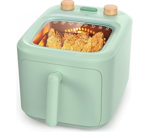 TOKIT 5L Oljefri Fritös - Elektrisk Varmluftsfritös i Grön 1 300 W