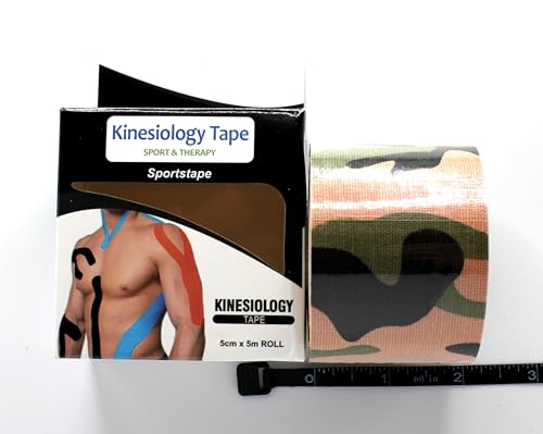 Waterproof Kinesiology Tape 2\" x 16.4\' for Pain Relief & Muscle Support - Latex-Free Athletic & Therapy Tape