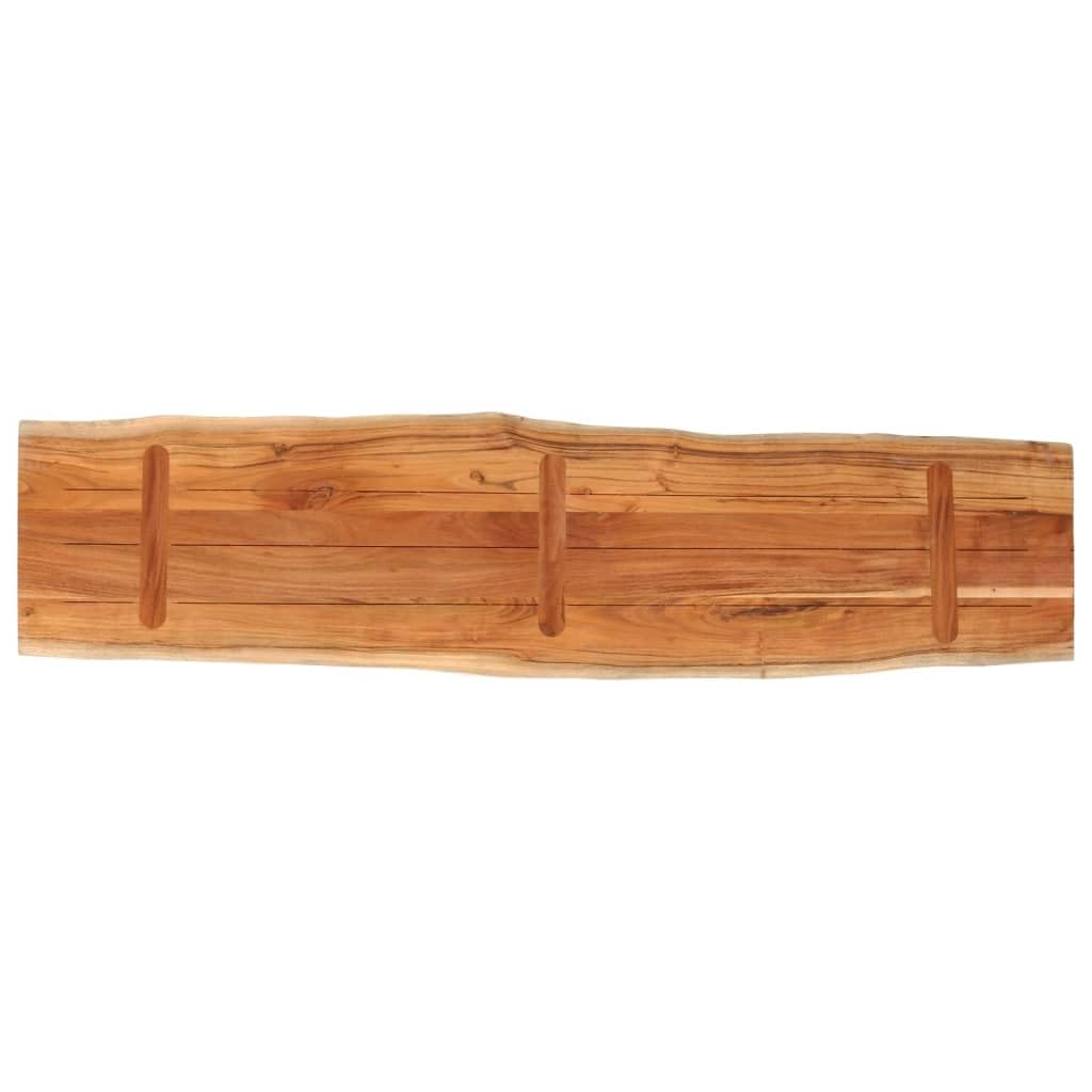 Generico Piano Tavolo 160x40x3,8 cm Rettangolare Legno Acacia Bordi Vivi,Piani per tavoli