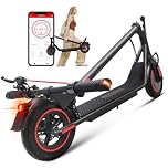 TYOKUM Electric Scooter 10 inch Big Solid Tires, Electric Scooters Adult, 3 Speed Mode, Foldable Electric Scooters with APP, Double Braking System E Scooter for Adults and Teens Gifts