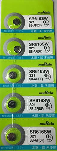 SR616SW 321 SB-AF(DF) �y�����^ muRata�z���c���쏊 �_����{�^���d�r 1�V�[�g�i 5�p�b�N�j