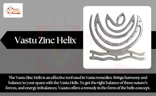 Image of Zinc Helix | 4 Inch Approx | Pack of 1 | North-East /North Vastu Remedy | Main Door, Bedroom, Toilet | Vastu Dosh Correction Helix Product