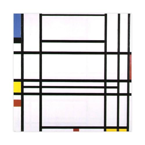 Toile Piet Mondrian n°10 - Rompez la monotonie de vos murs blancs sans cadre