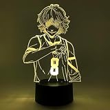 Otaku Lamps Blue Lock - Meguru Bachira Anime Night Light, 16 colores RGB LED - Regalo para Otaku
