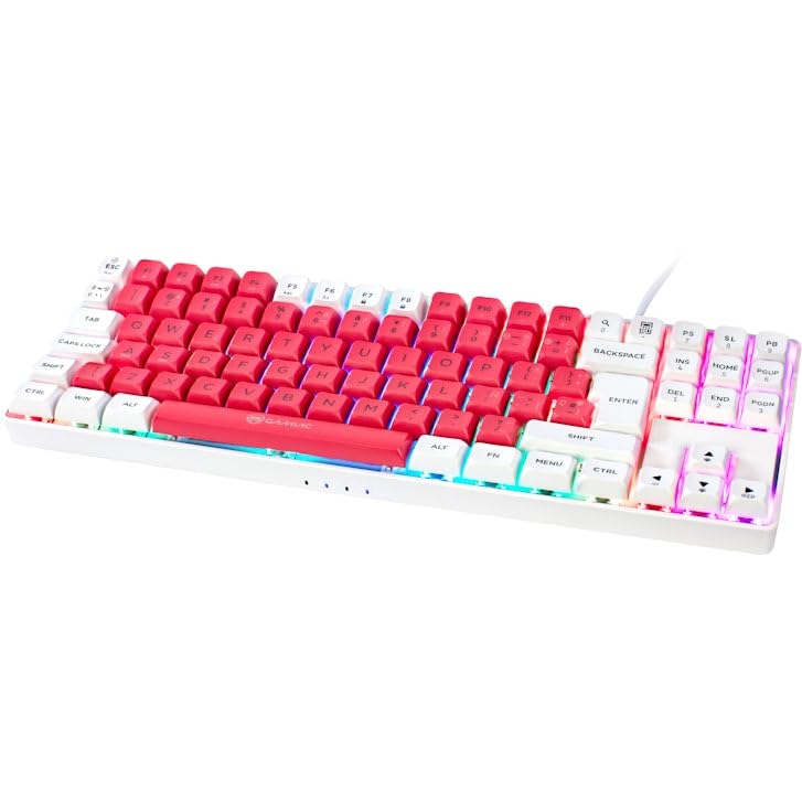 TKL90G Teclado Mecánico Gaming Kailh Blue, Blanco | Teclado mecánico gaming, switches Kailh Blue, layout ES QWERTY, ideal esports y oficina
