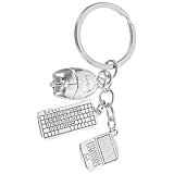 Pendentif en alliage pour sac : cadeau idéal pour les passionnés d’informatique, les programmeurs et autres. petite taille et portabilité pour un transport facile, porte-clés pour sac à main
