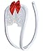 SYAYA Women's Sexy C-String and Bikini Set (White with red Bowknot)