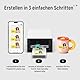 Liene PixCut S1 | All-in-One Fotodrucker, Aufkleberdrucker und Schneidemaschine | Multifunktionsdrucker und Stickerdrucker für Scrapbook und DIY-Projekte | 300 DPI Farbsublimation