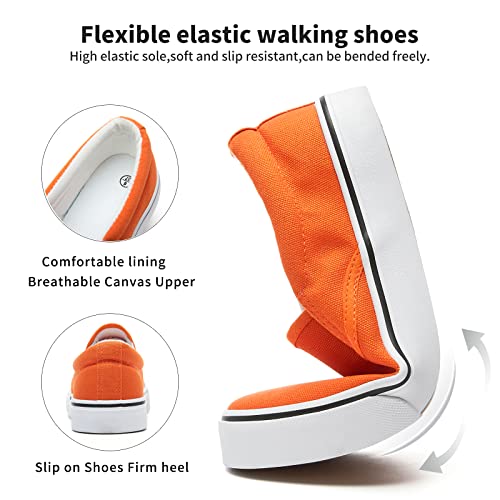 Image of Women's Canvas Slip On Sneakers Non Slip Loafers | low top non slip on walking breathable casual comfortable fashion tennis
