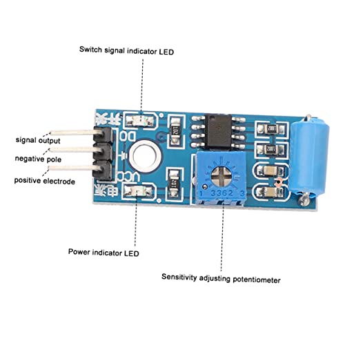 Détecteur alarme vibration MAGICLULU 3 ensembles de modules normalement fermé - 6