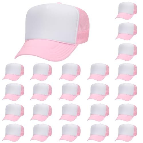Image of OTTO Polyester Foam Front 5 Panel High Crown Mesh Back Trucker Hats in 97, Bulk, Wholesale