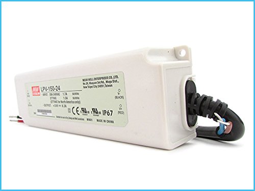 Power Supply Transformer CV Meanwell Waterproof IP67 24V 150W 6.3A LPV-150-24