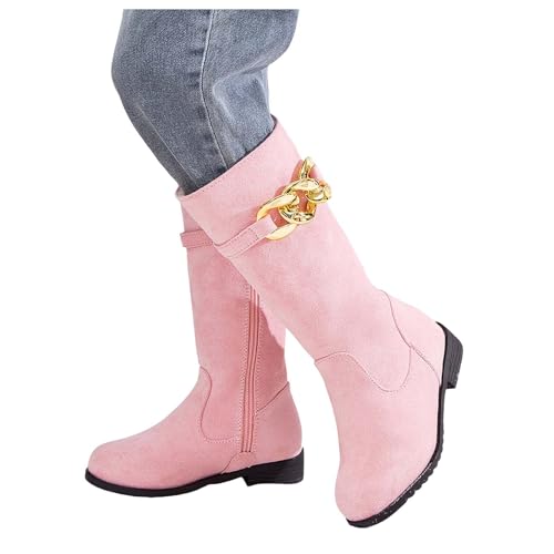 IWIHMIV Toddler Girls Boots Girls Fall Boots Riding Boots Girls Dress Boots Boots for Girls Mid-Calf Boots Kid Riding Shoes4