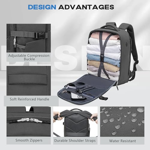 Xkdoai Mochila 40x30x20 Mochila Viaje Cabina Avion para Ryanair Wizz Air Easyjet Equipaje de Mano Bolsa Antirrobo Resistente Al Agua - imagen 7