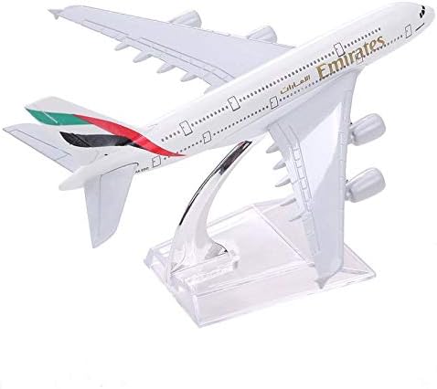 Toytle Diecast Alloy Metal Emirates Airbus A380 16cm Aircraft Model (Multicolour)