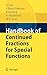 Handbook of Continued Fractions for Special Functions
