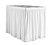 DormCo Extended Bed Skirt Twin XL (3 Panel Set) - White