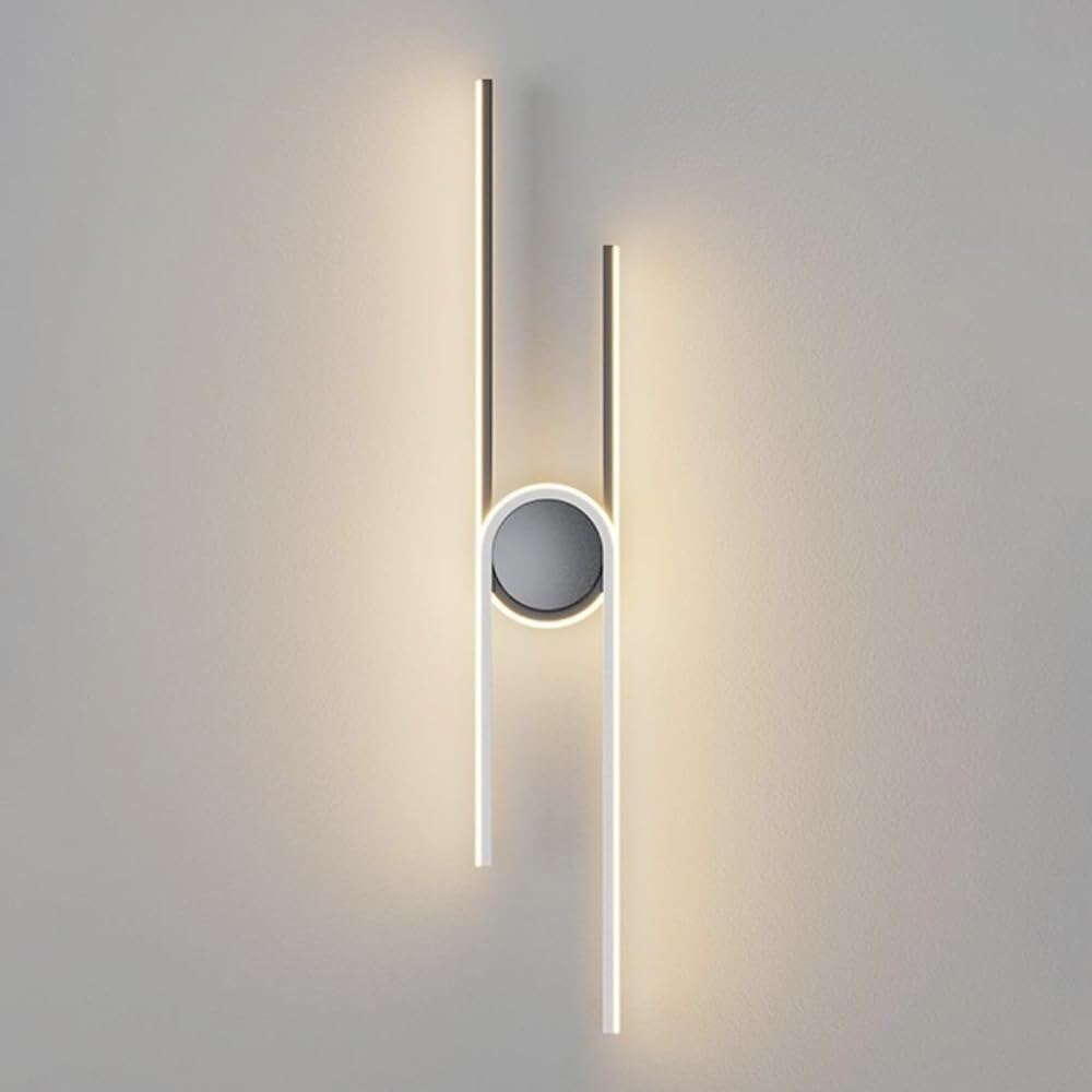 HYJAUSXB Modern LED Wall Sconce - Minimalist ometric Lamp for Bedroom, Office, Hallway, Stairs Lighting Fixture Contemporary Spaces