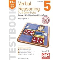 11+ Verbal Reasoning Year 5-7 GL & Other Styles Testbook 5