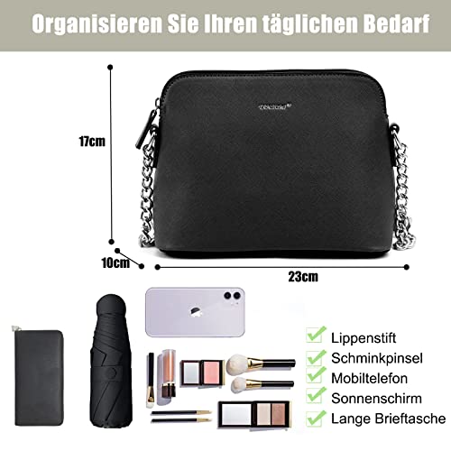 Image of TANTOMI Small Crossbody Bag for Women, Vegan Leather Handbags Shoulder Bag for Travel, Cross Body Purse with Adjustable Strap