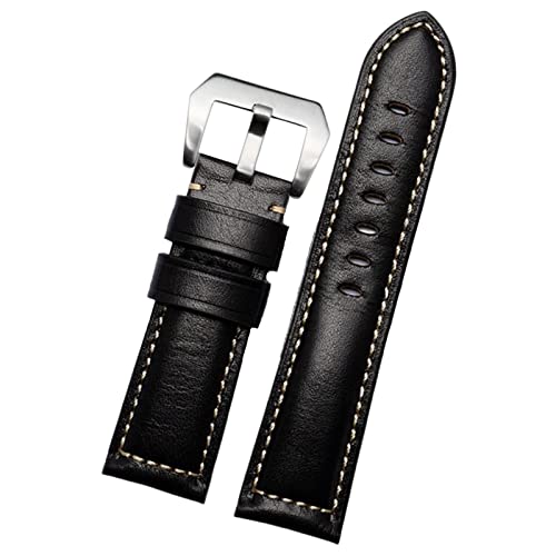 Bracelet de montre rétro en cuir véritable 24mm pour adapter votre Panerai au style vintage