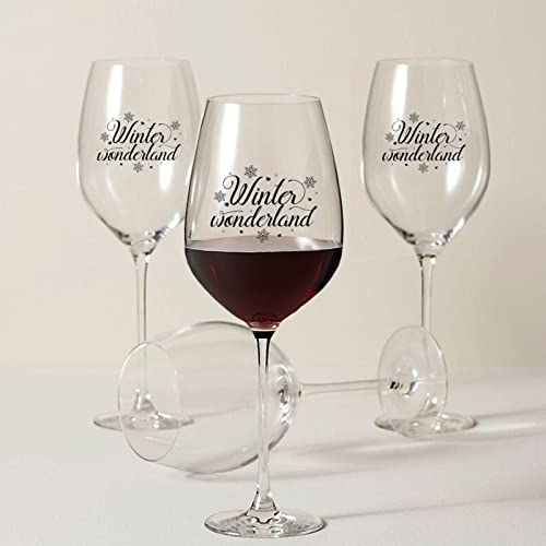 Verres à vin rouge d'exception Winter Wonderland élégants - 8