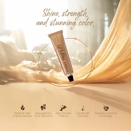 Image of Yuthika Professional High Lift Creme Hair Colour 12.7 Matte Brown 50g with 30 Volume Developer 100ml Hair Color Combo