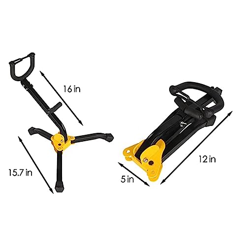 OVNSHVN Tragbarer, Zusammenklappbarer Saxophonständer, Verstellbare Dreiecksbasis, Musikinstrumentenzubehör