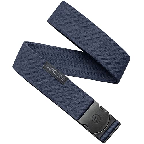 Arcade The Original Unisex Adventure Belt, Repreve Elastic Webbing, Non-Metal Travel Friendly Buckle, Ranger - Navy