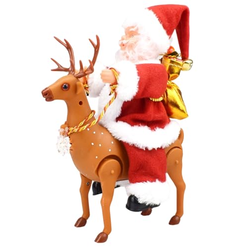 Generisch Tanzender auf Schlitten Rentier Singender Weihnachtsmann...
