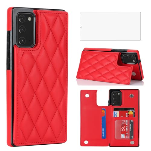 Coque Samsung Note 20 5G Asuwish étui portefeuille RFID avec vitre verre trempé écran
