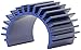 Traxxas 3374 Heat Sink Velineon 380 Motor Brushless, Aluminum Blue-Ano