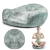LTHTRADE Meditation Cushion - Meditation Floor Pillow with Washable Cover for Adults Sitting, Reading, Yoga - Memory Foam Material, Ergonomic Design, 23.6 Inch