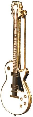 Les Paul Electric Guitar Pin - White