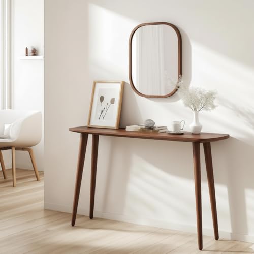 Image of 80cm Long Wooden Console Table for Living Room | Side Entrance Table for Home (80 * 30 * 77 Cm)