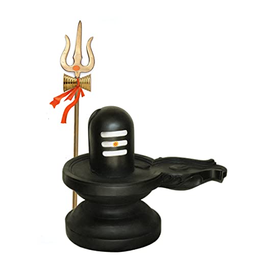 Image of ALODIE - Brass Trishul on Stand | Shiva's | Mahadev's Energized Brass Pooja Trishul with Stand for Pooja Room | Decorative Showpiece Figurine | Items for Room (3.8Wx18.5H INCHES)