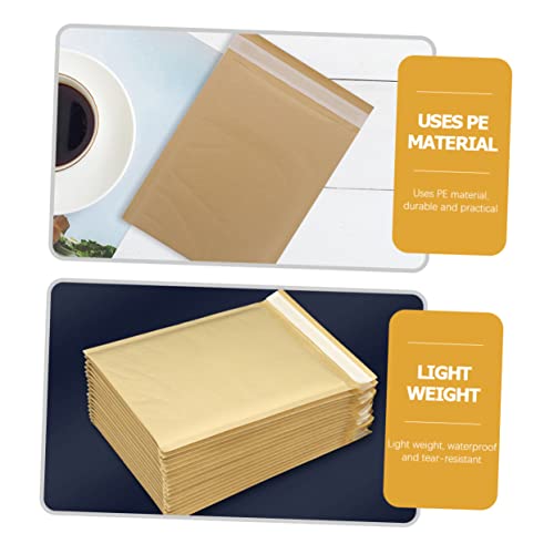 VILLFUL 25 Pçs Saco De Embalagem De Papel Kraft Envelopes De Bolha Envelopes De Velino Pequenos Enve