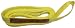 Stren-Flex EET1-901-6 Type 4 Heavy Duty Nylon Twisted Eye and Eye Web Sling, 1 Ply, 1600 lbs Vertical Load Capacity, 6' Length x 1" Width, Yellow