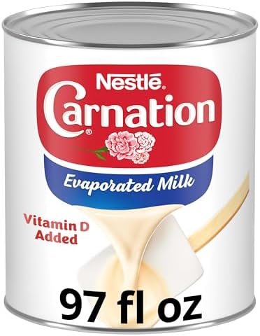 Carnation Evaporated Milk, Holiday Desserts, Unsweetened Condensed Milk, Pumpkin Pie, 97 fl oz Can (2.86 L)