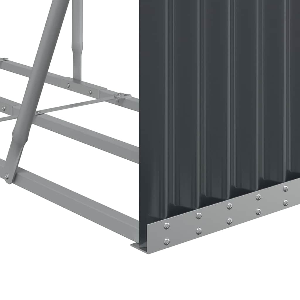 vidaXL Kaminholzunterstand Anthrazit 300x45x100 cm Verzinkter Stahl