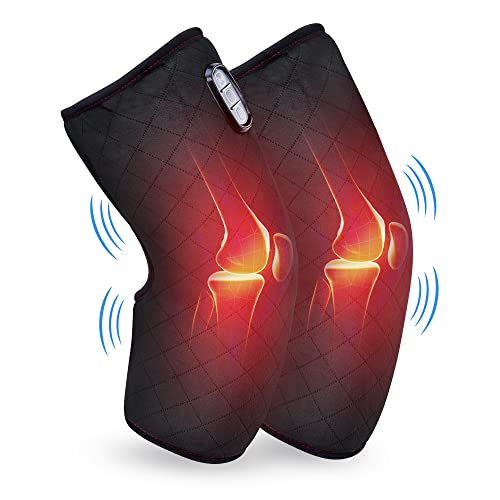 Comfier Heated Knee Massager with Vibration Massage, Knee Warmer, Leg Massager, Birthday Gifts for Her Him,Gifts for Men/Women