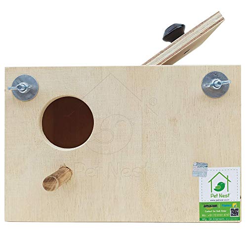 Image of PetNest Standard Budgie Bird and Love Bird breeding nest Box