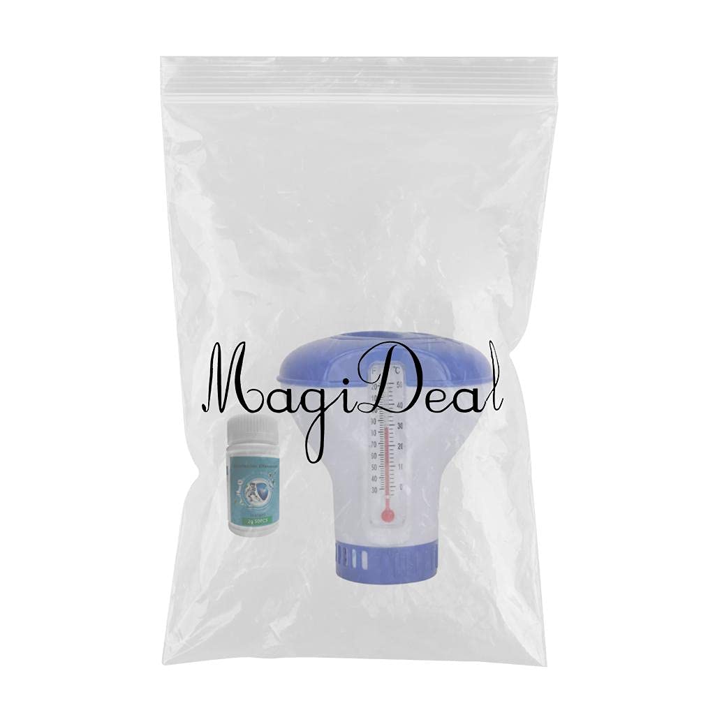 Swimming Pool Floating Chlorine Dispenser Dispenser + 50pcs Tablets