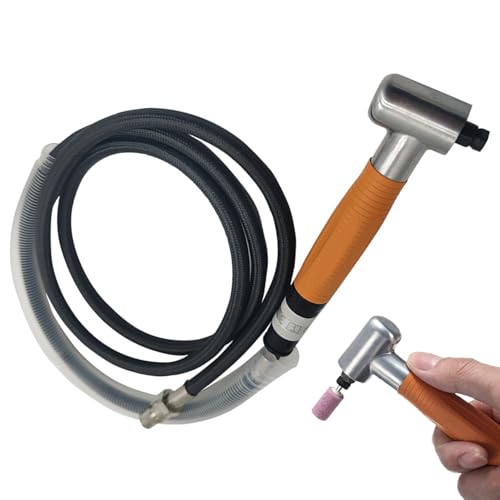 Mini amoladora neumática angular de 90 grados naranja con kit de accesorios para grabado 2
