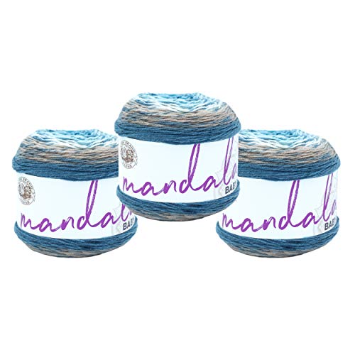 Image of Lion Brand Yarn, Mandala Baby DK Yarn, Wishing Well, Multicolor, 3 Pack | Variegated Light DK 100% Acrylic Knit & Crochet Fiber, Baby Projects, Blankets, Colorful Cloths, Triangle Shawls