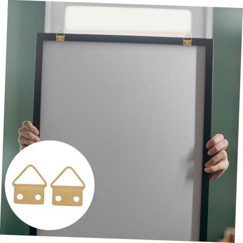 Image of Tofficu 200pcs Invisible Picture Frame Hangers Wall-Mounted Buckles for Art and Photo Frames Heavy-Duty Iron Wall Hanging Hardware for Easy Installation and Exhibition Use