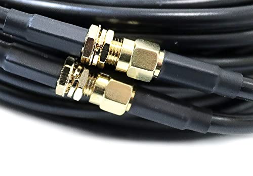 SMEDZ 3m Twin SMA 4G/5G LTE Antenna Extension Cable SMA Male to SMA Female RF195 Low Signal Loss Black - Image 4